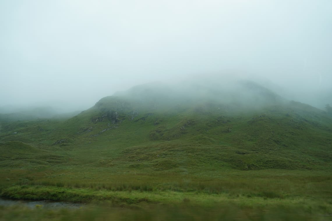 Green Mountian & Fog