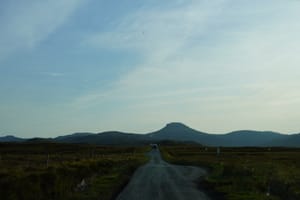 Driving at the west coast of Skye